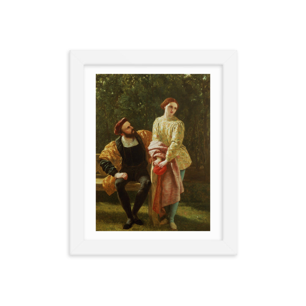 Orsino and Viola framed poster