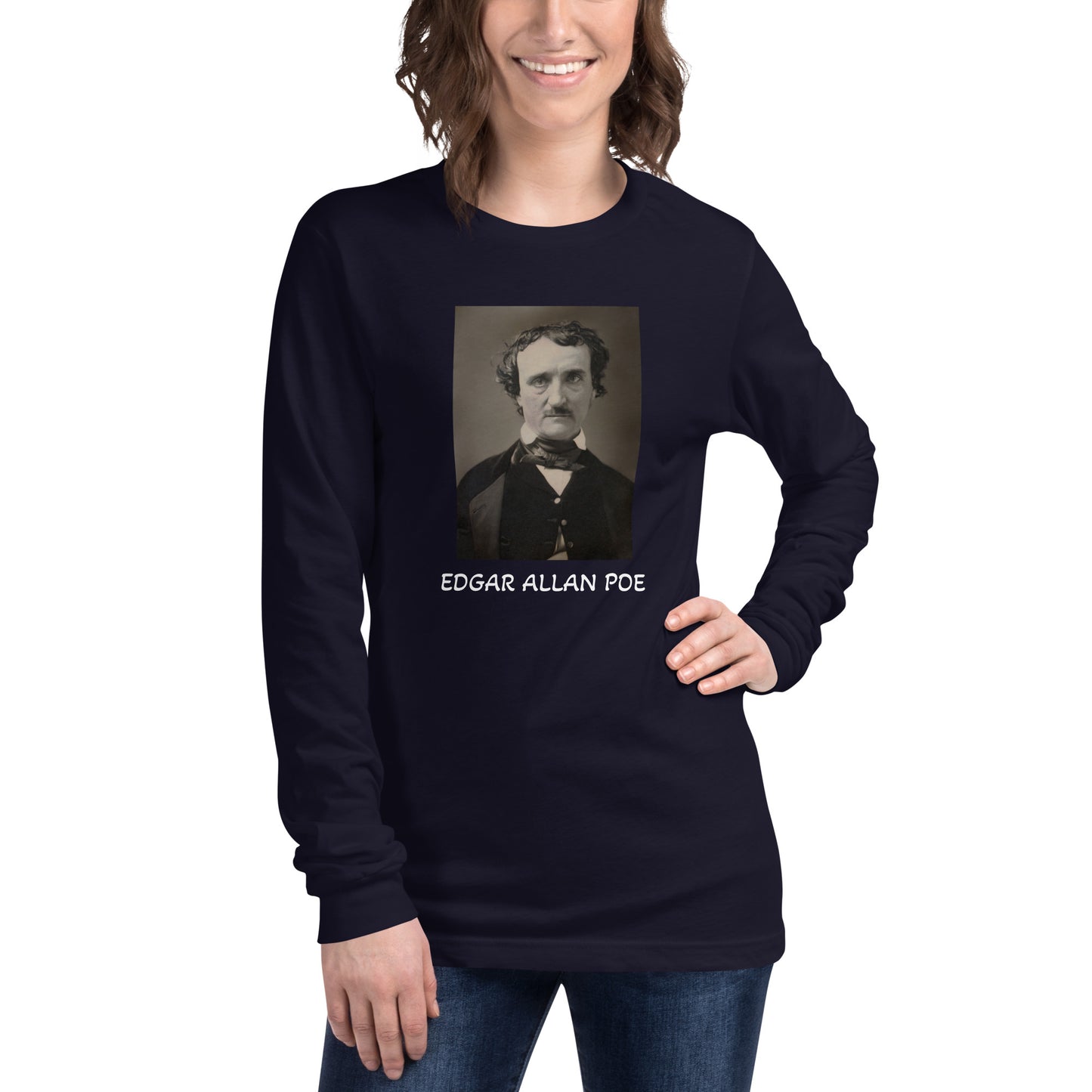 Edgar Allan Poe Unisex Long-Sleeve Tee