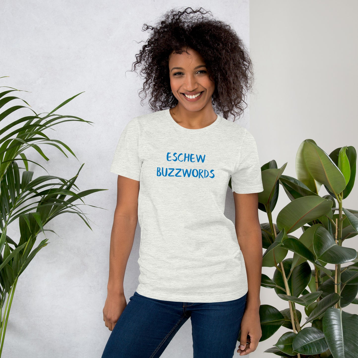 eschew buzzwords unisex t-shirt
