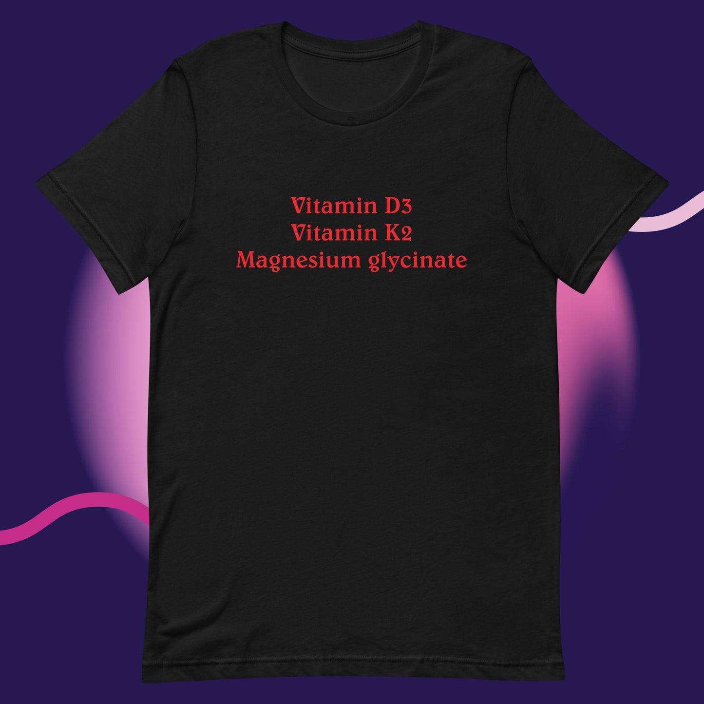 Vitamin D3 etc. Unisex t-shirt