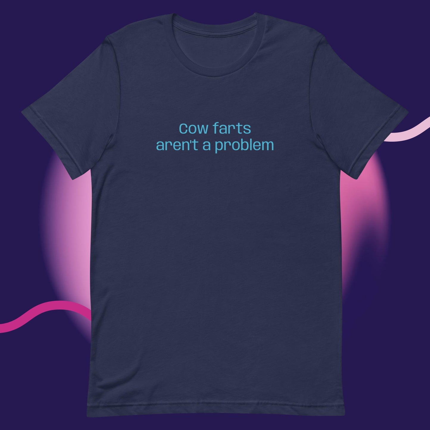 Cow farts aren't a problem, Unisex t-shirt