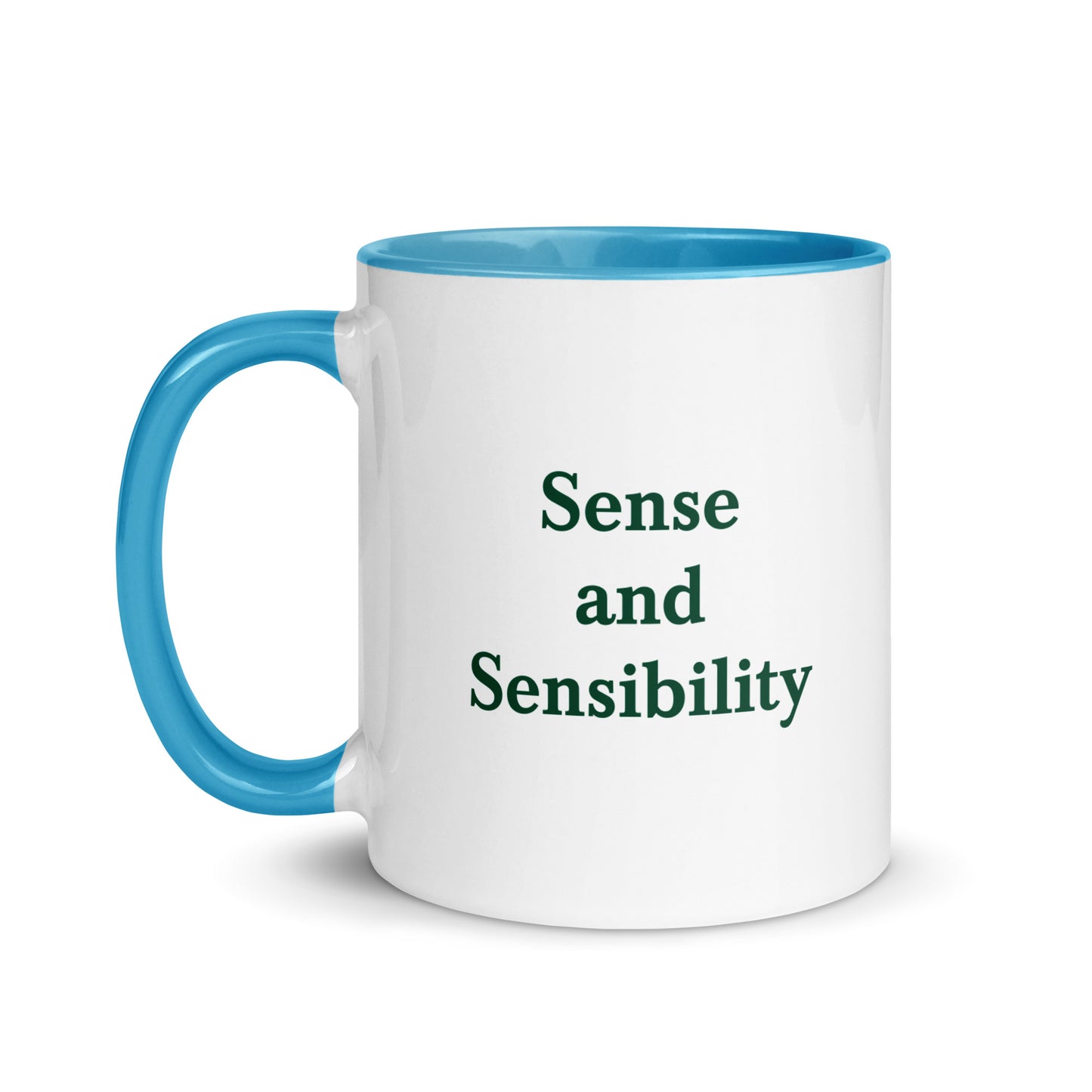 Sense and Sensibility mug with color inside
