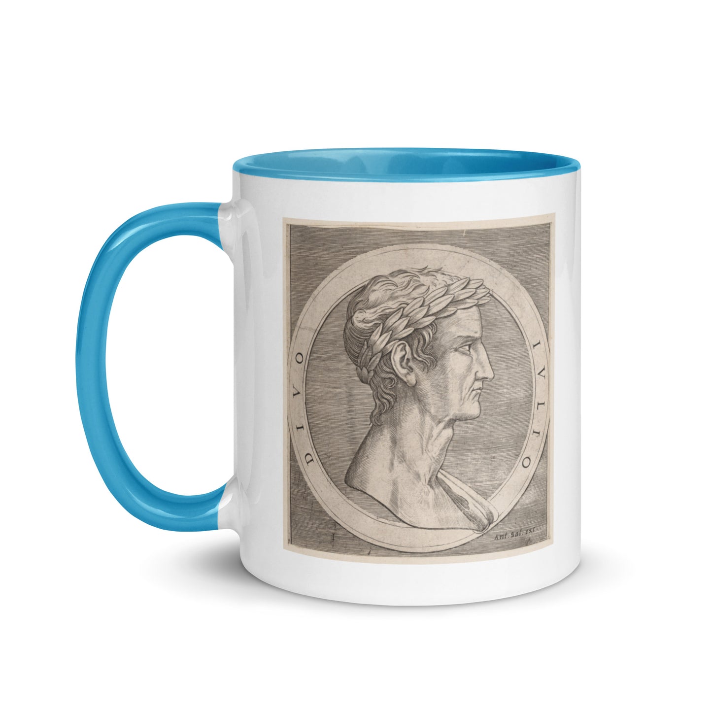 Gaius Julius Caesar mug with color inside