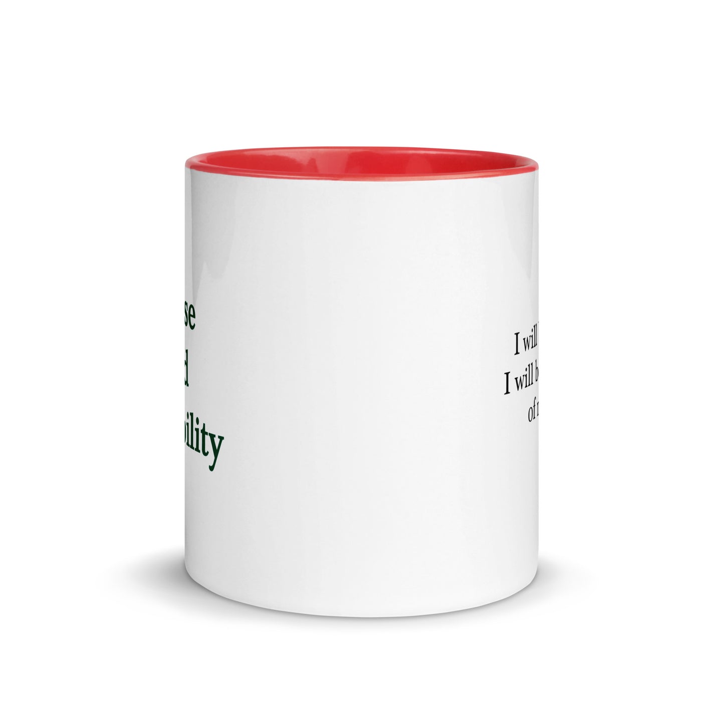 Sense and Sensibility mug with color inside