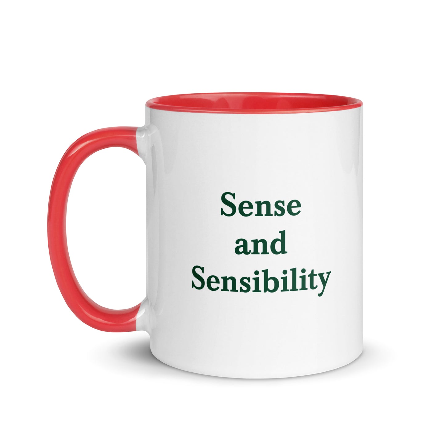 Sense and Sensibility mug with color inside