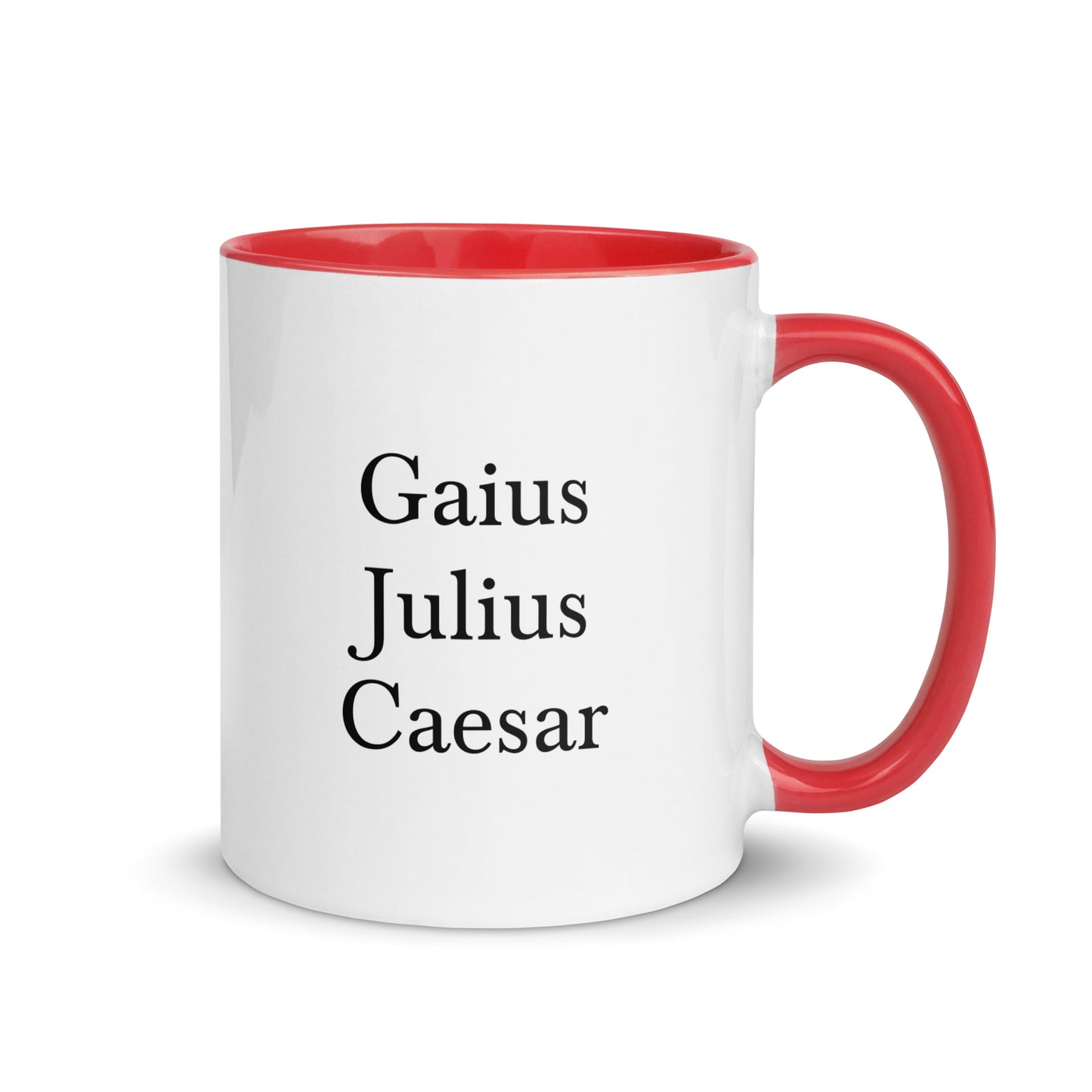 Gaius Julius Caesar mug with color inside