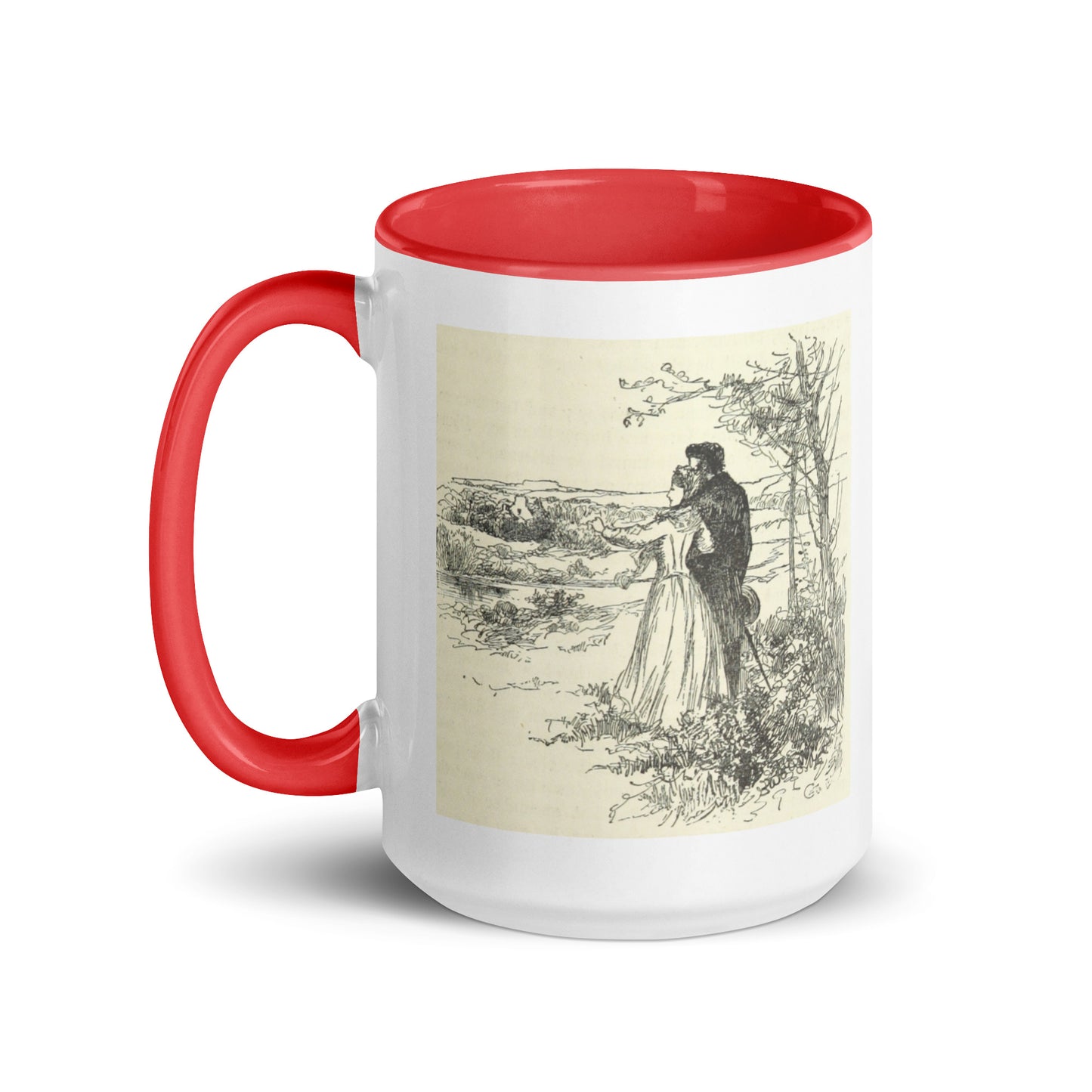 Why dwell on the past? Mug with Color Inside