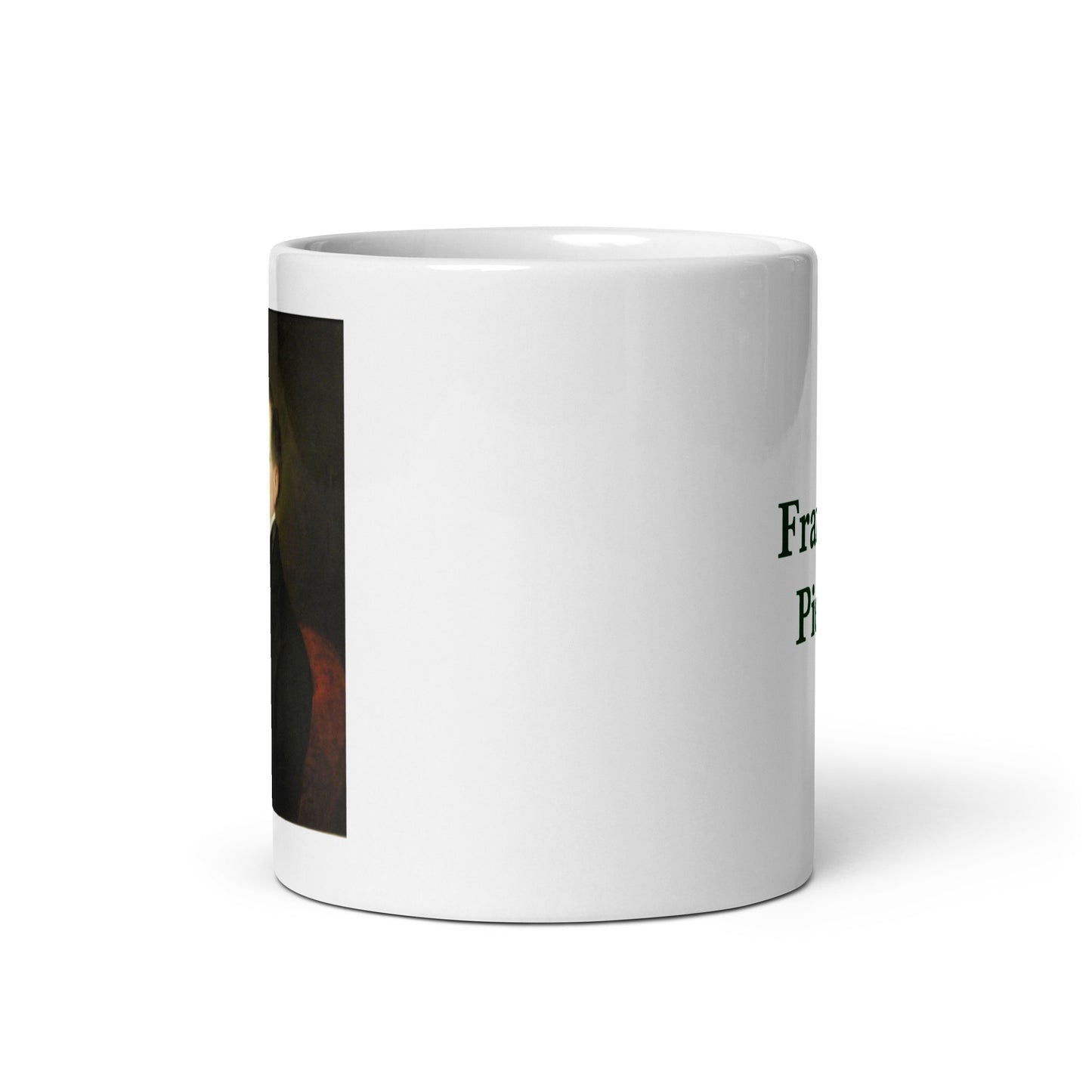 Franklin Pierce white glossy mug