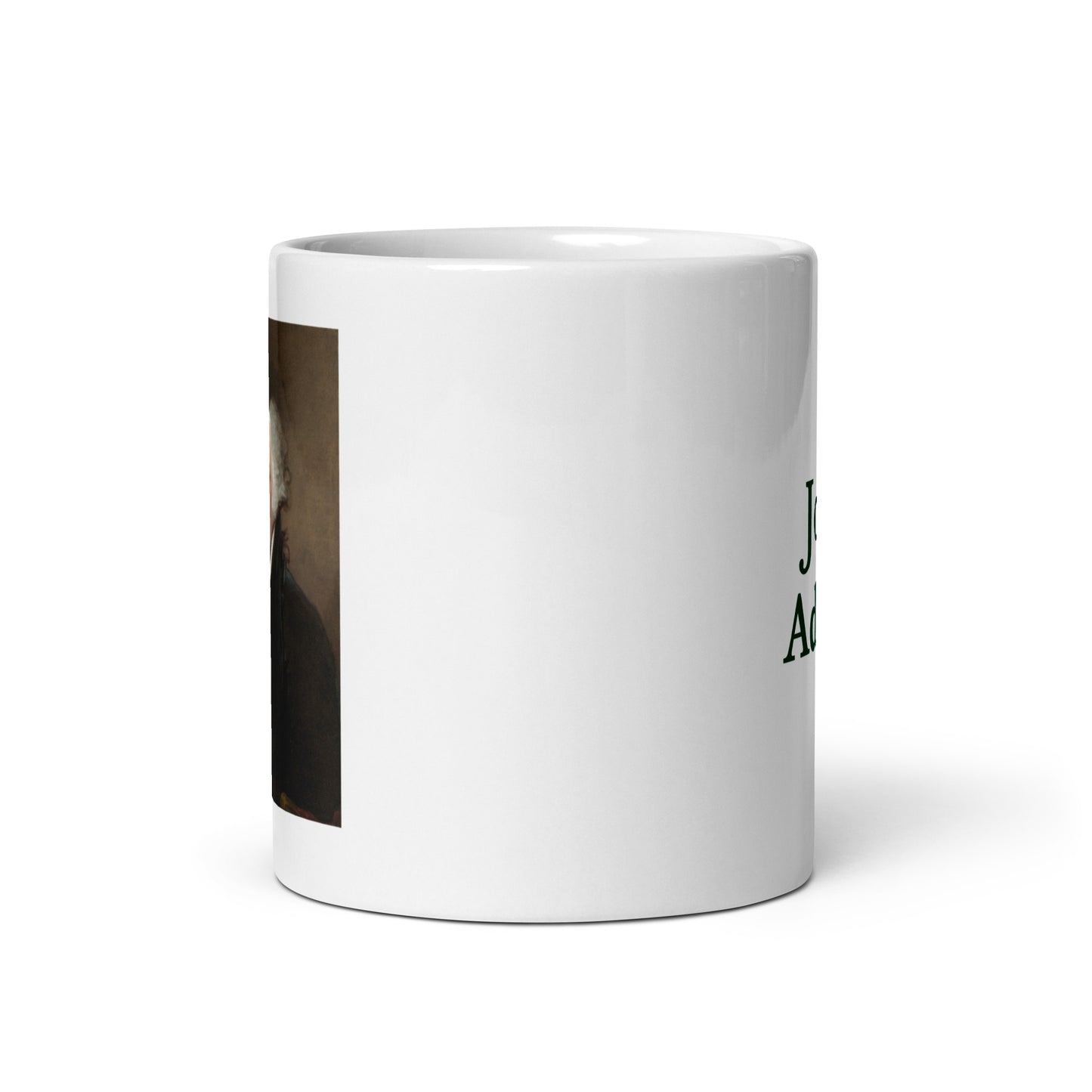 John Adams white glossy mug