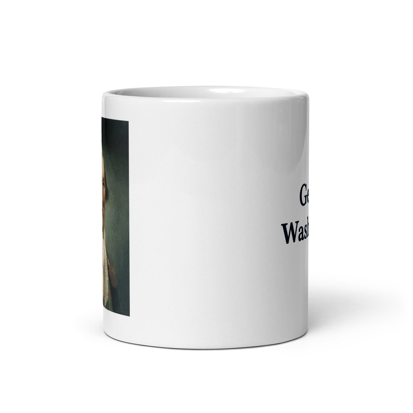George Washiongton white glossy mug