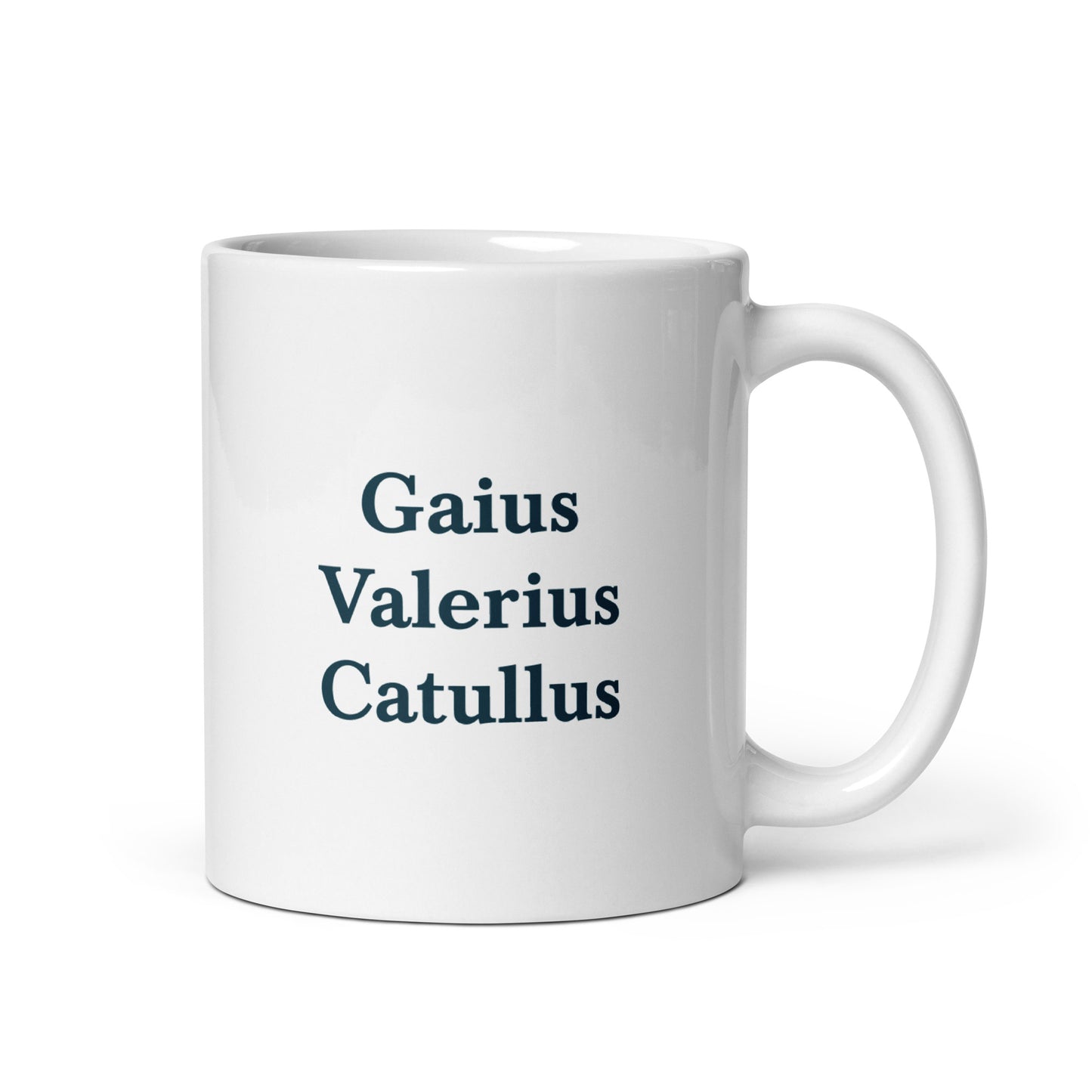 Catullus white glossy mug