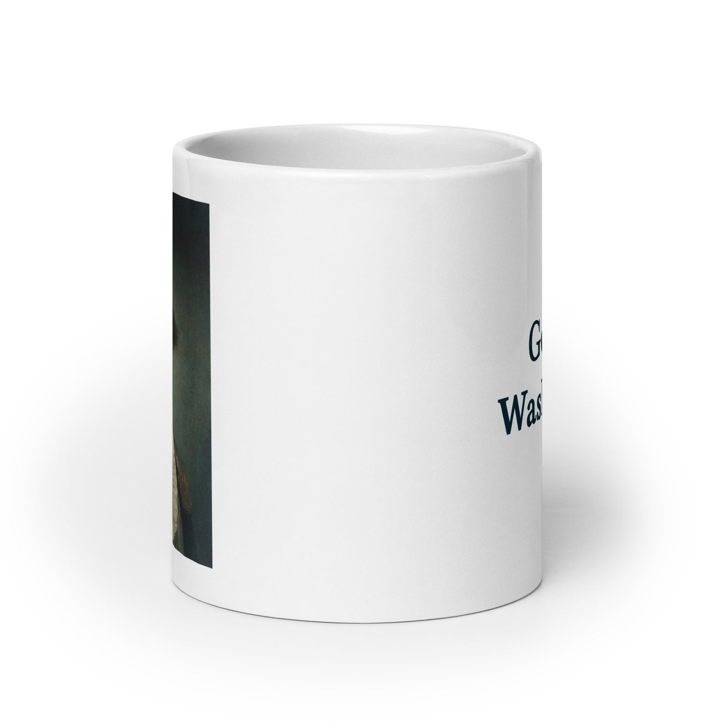 George Washiongton white glossy mug