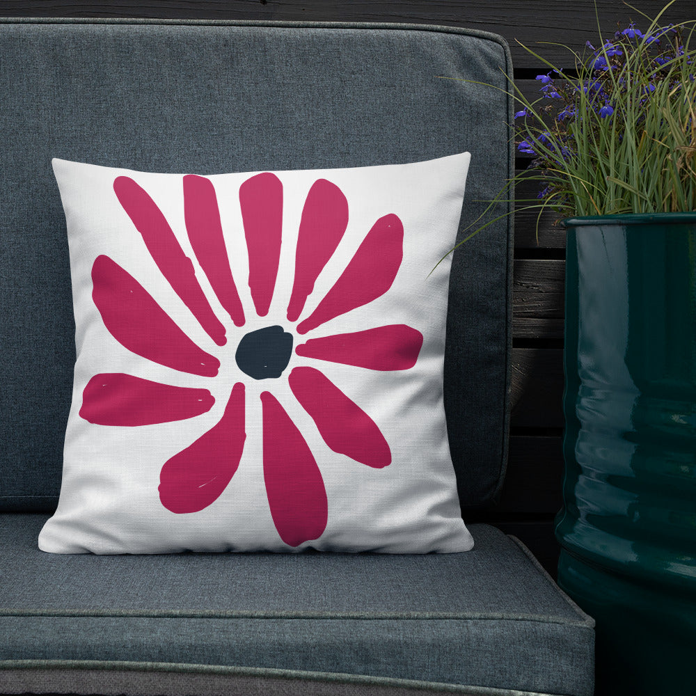 Abstract Flower Premium Pillow, designed by John Pierce