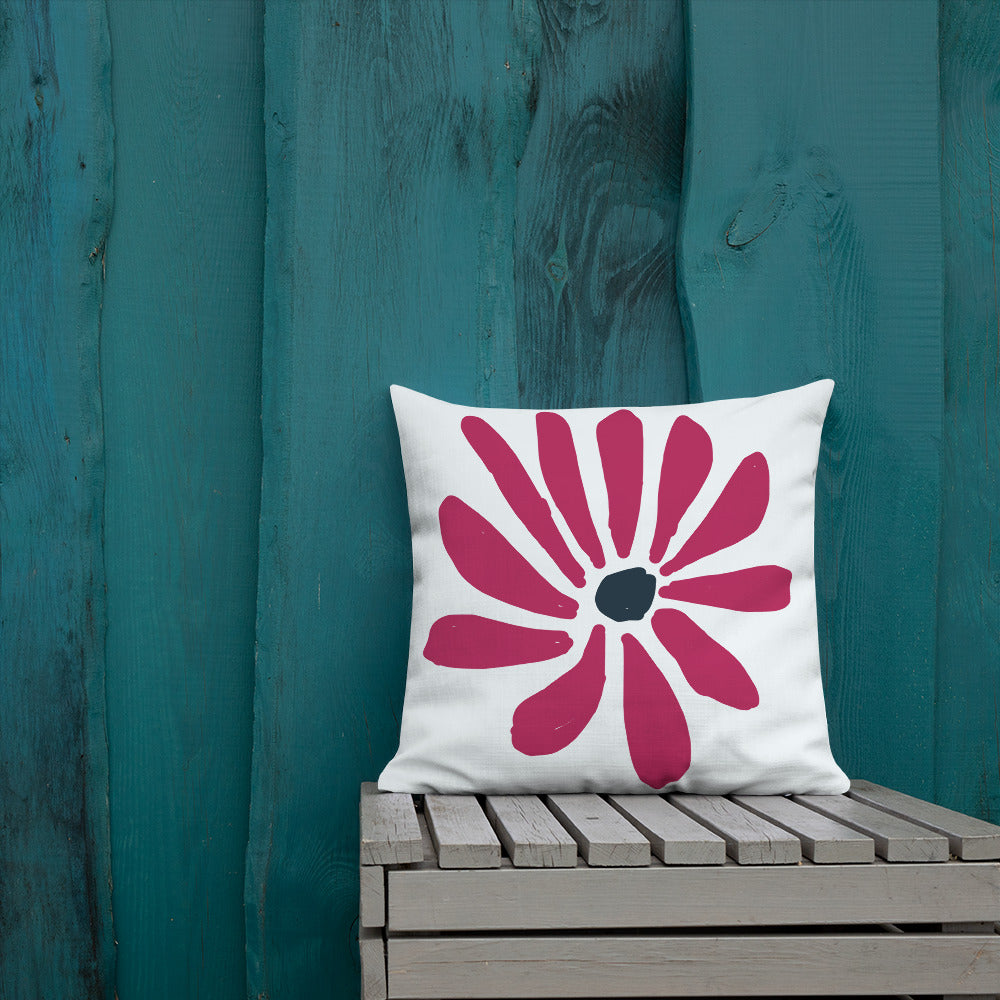Abstract Flower Premium Pillow, designed by John Pierce