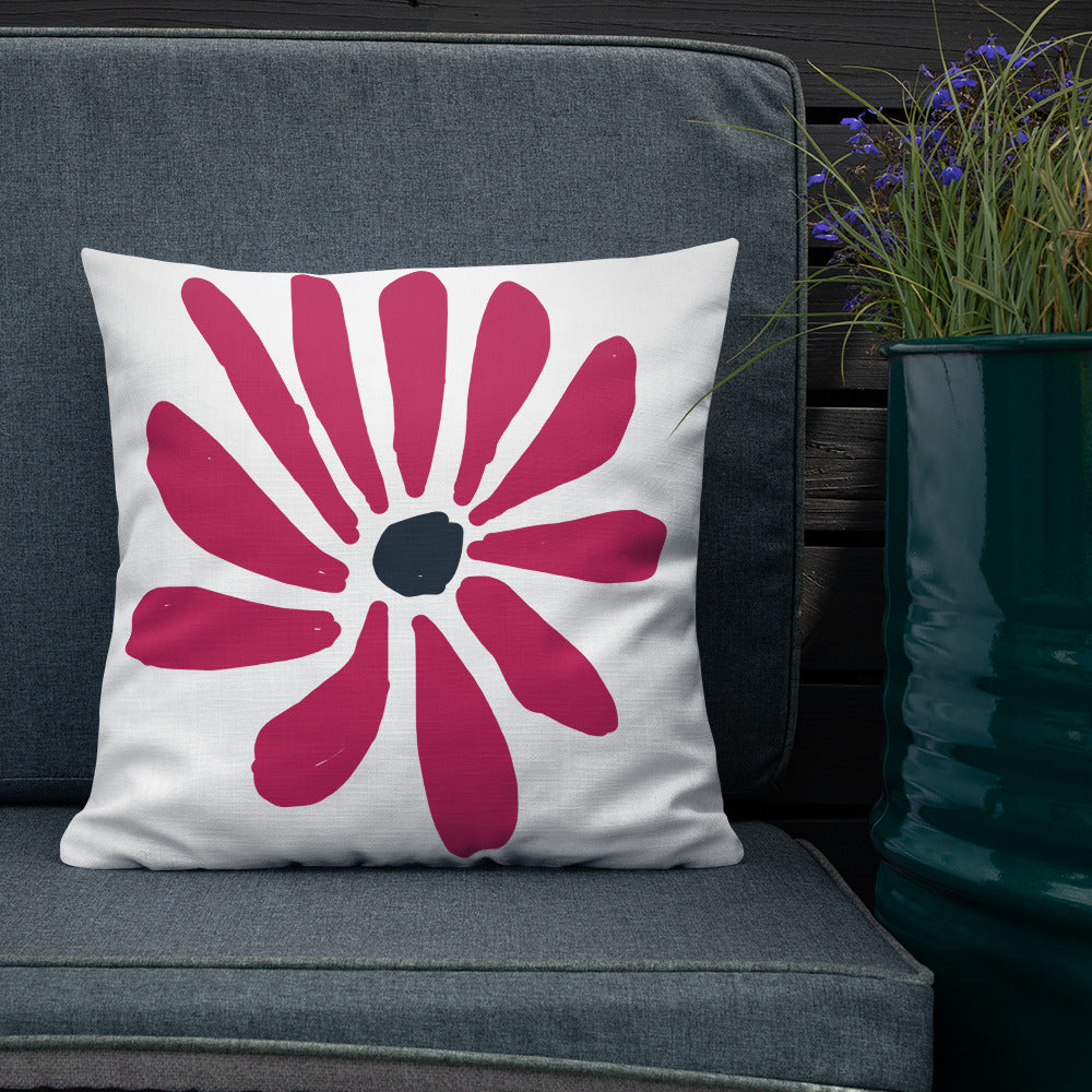 Abstract Flower Premium Pillow, designed by John Pierce