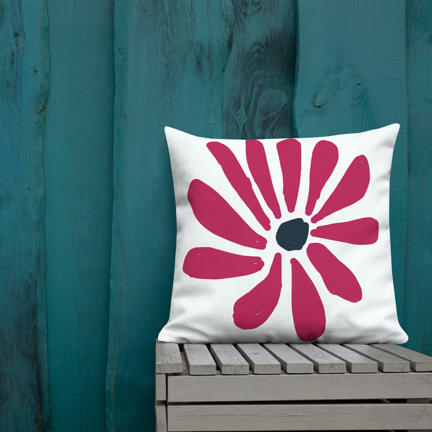 Abstract Flower Premium Pillow, designed by John Pierce
