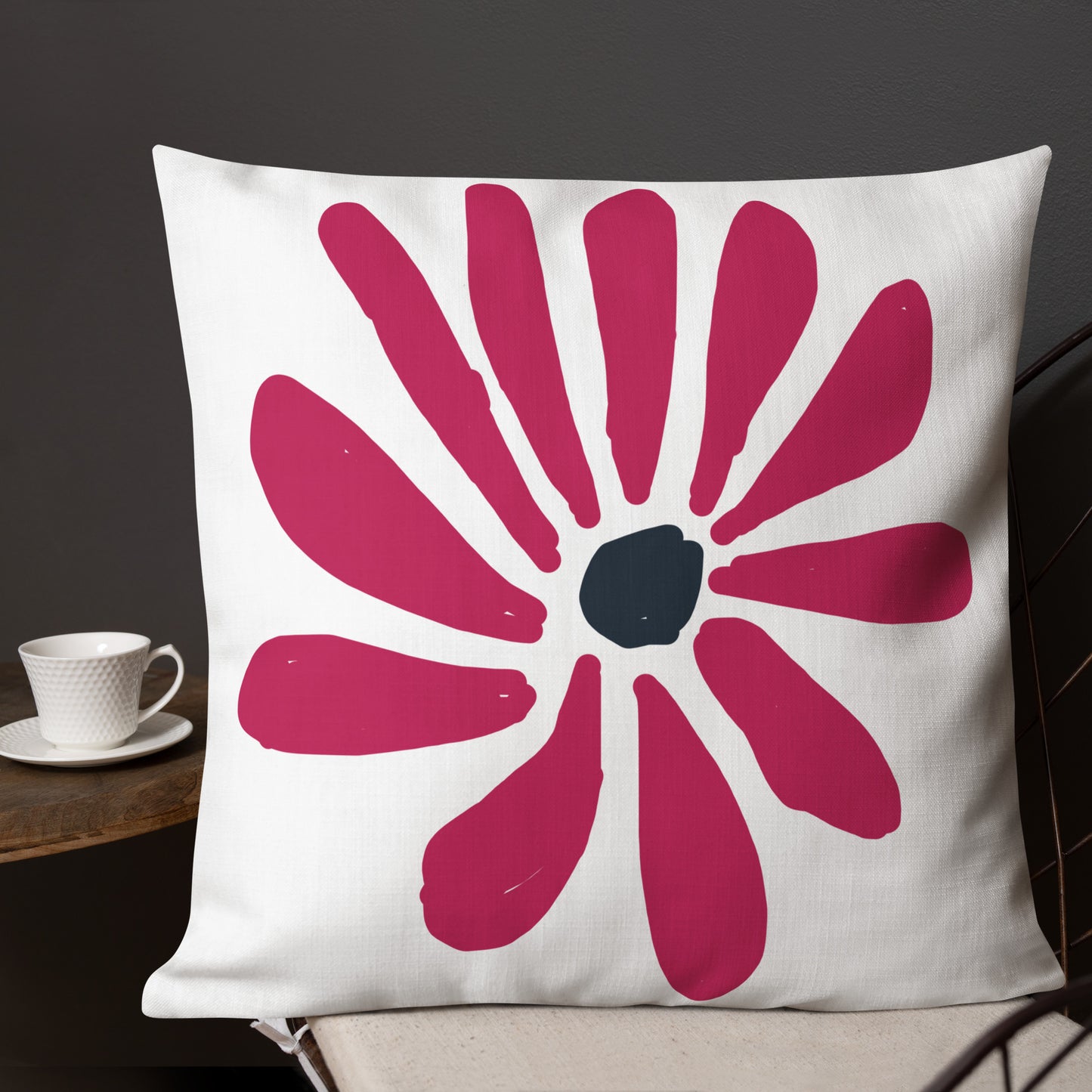 Abstract Flower Premium Pillow, designed by John Pierce