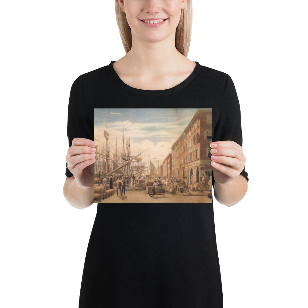 View of South Street, from Maiden Lane, New York City, poster