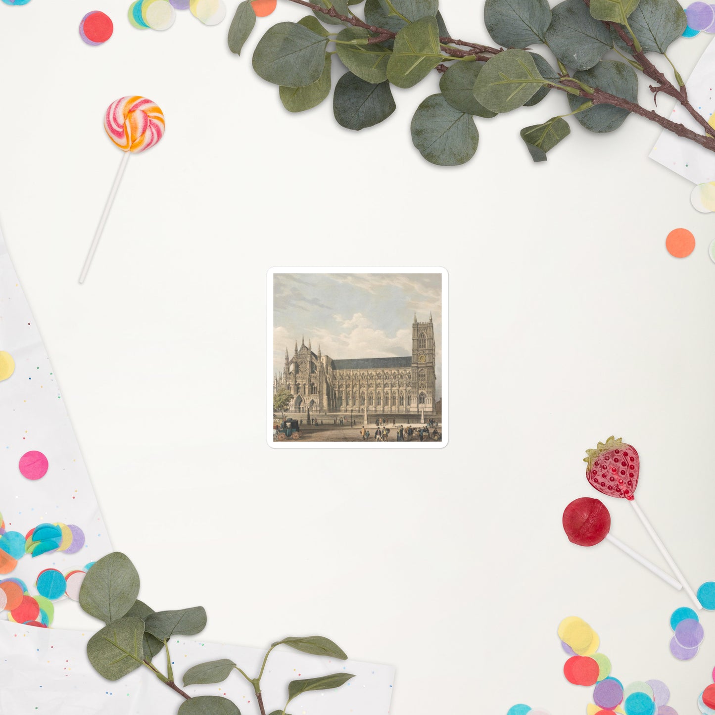 Westminster Abbey bubble-free stickers