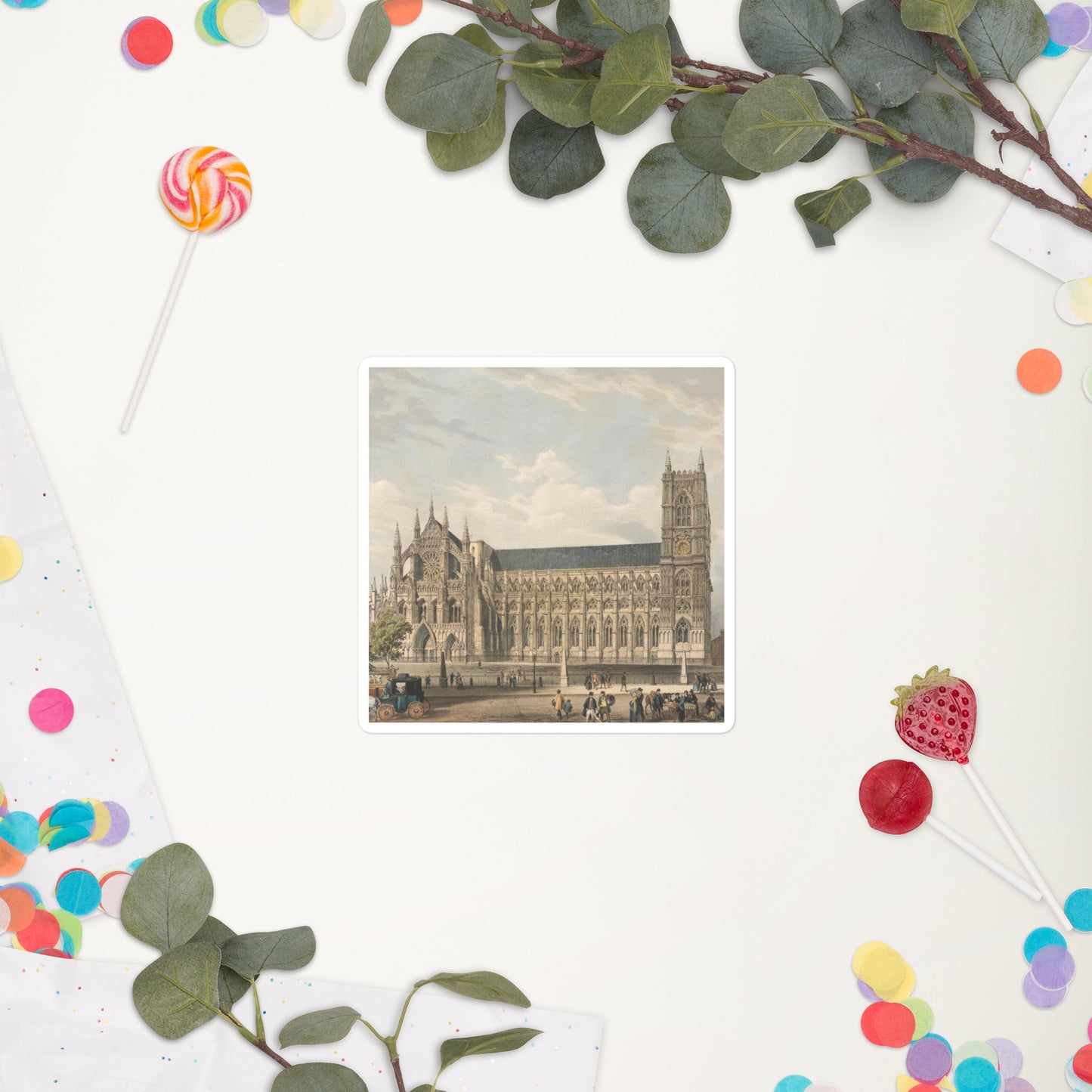 Westminster Abbey bubble-free stickers