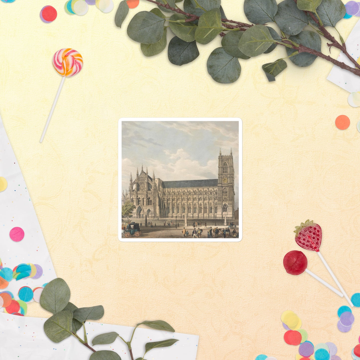 Westminster Abbey bubble-free stickers
