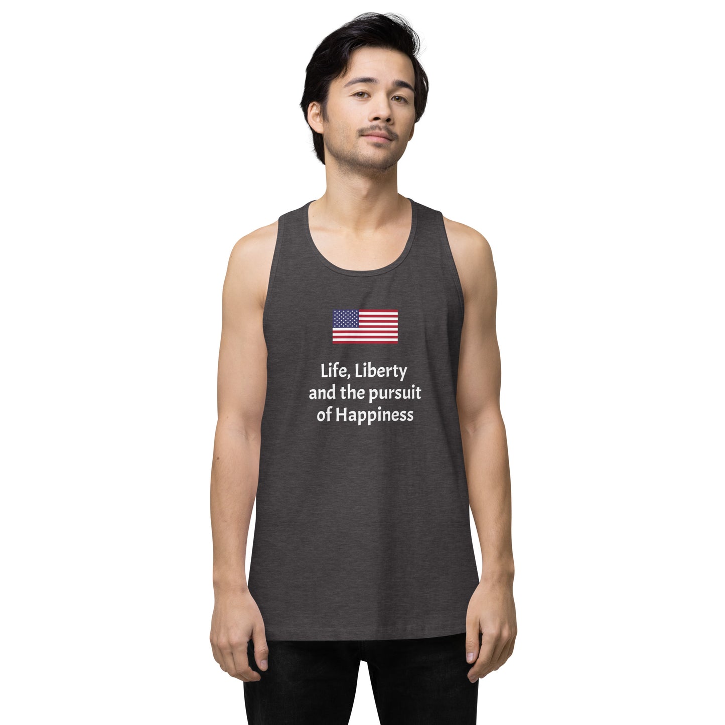 Life, Liberty and the pursuit of Happiness men’s premium tank top
