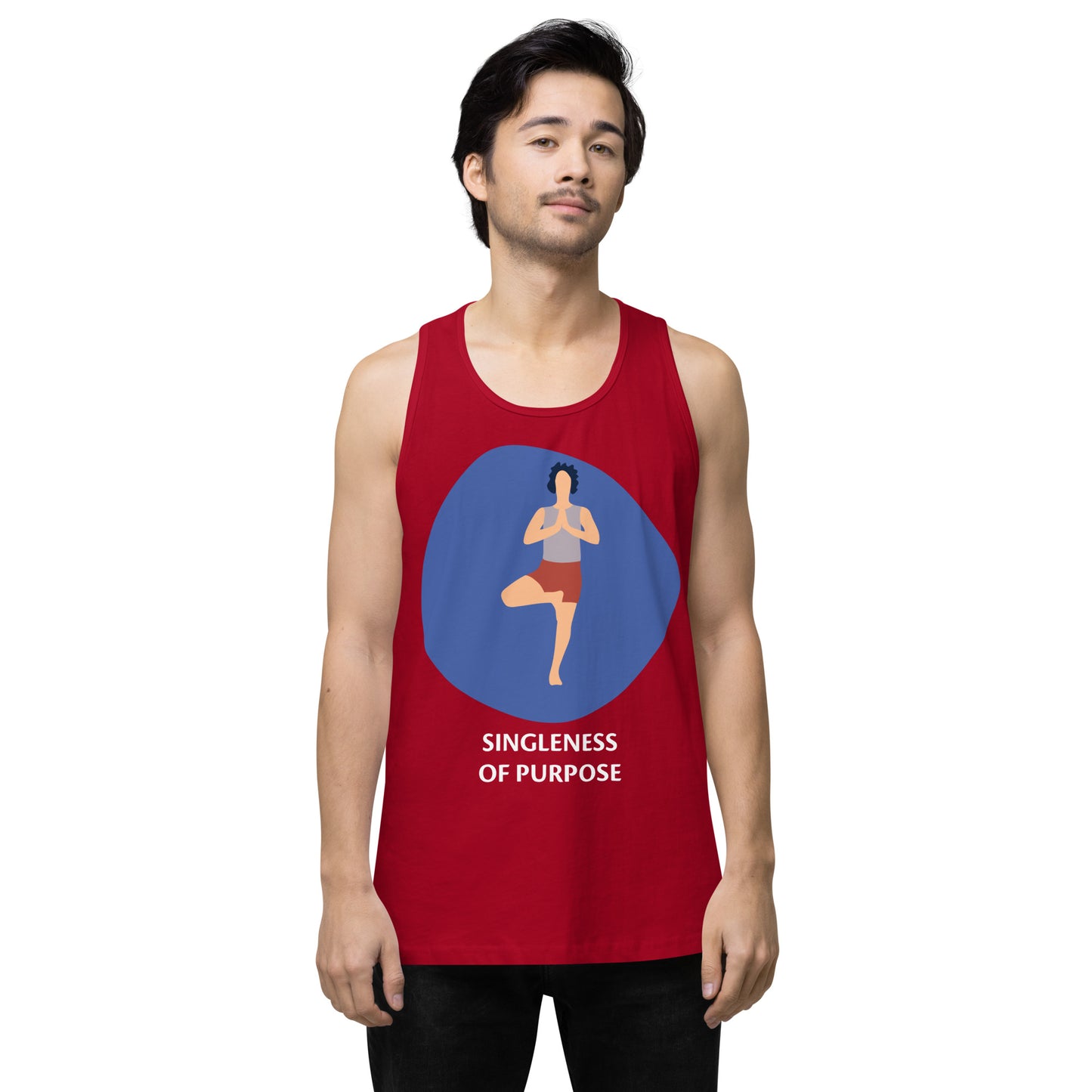 Singleness of Purpose men’s premium tank top