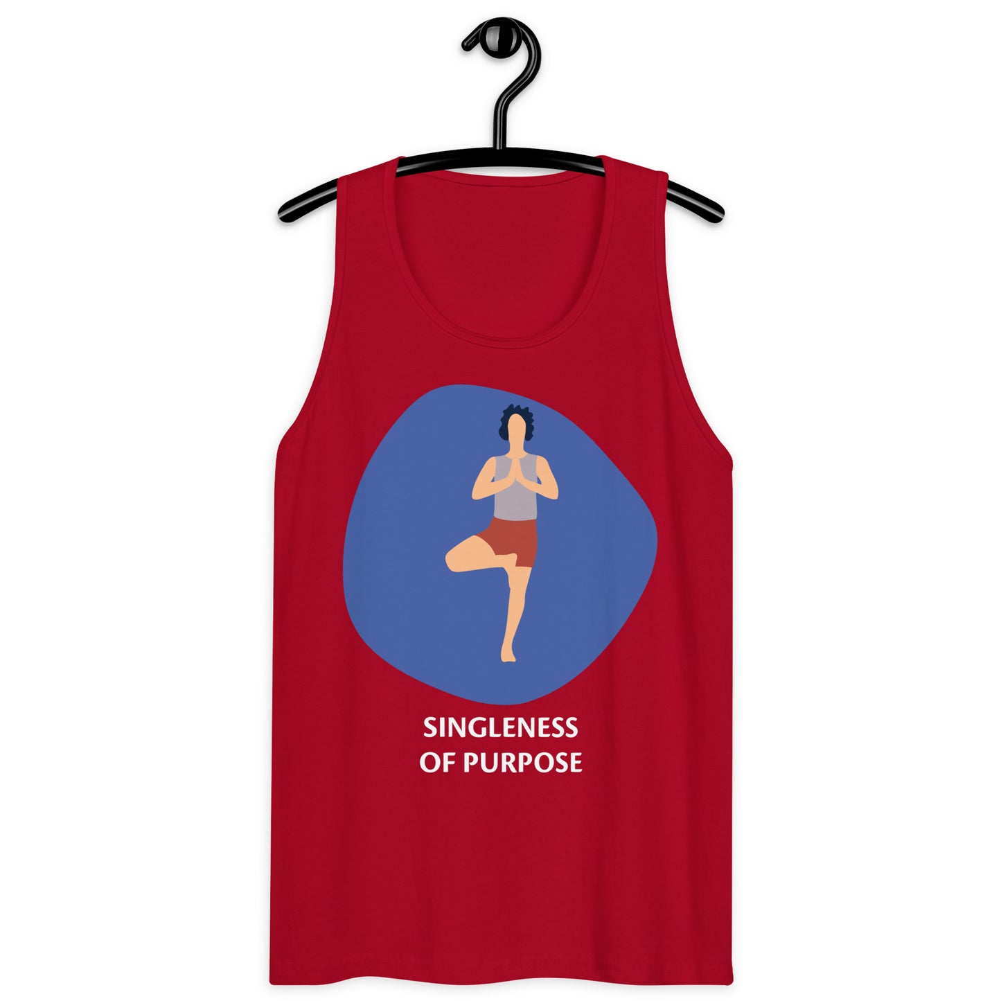 Singleness of Purpose men’s premium tank top