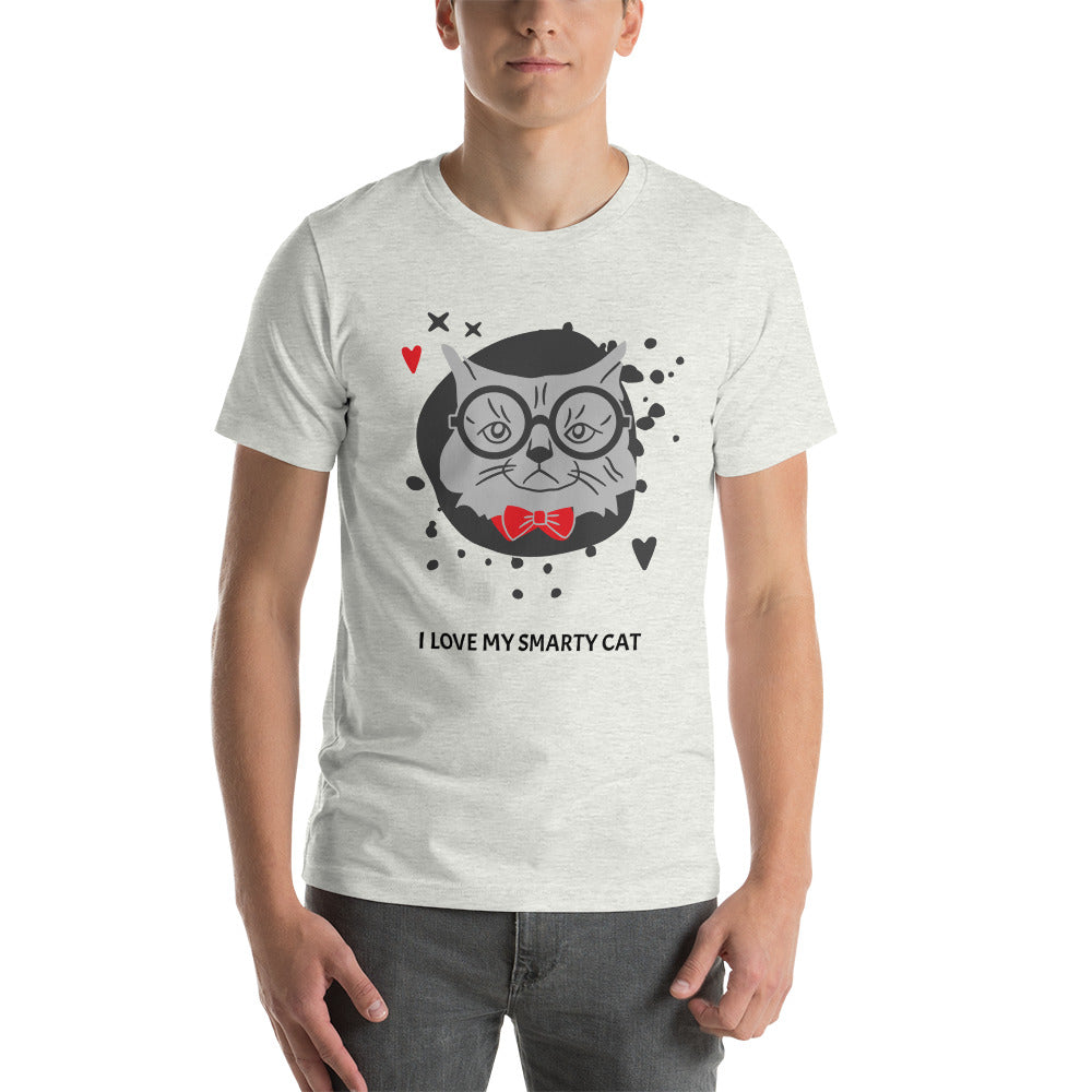 I love my smarty cat, Unisex t-shirt