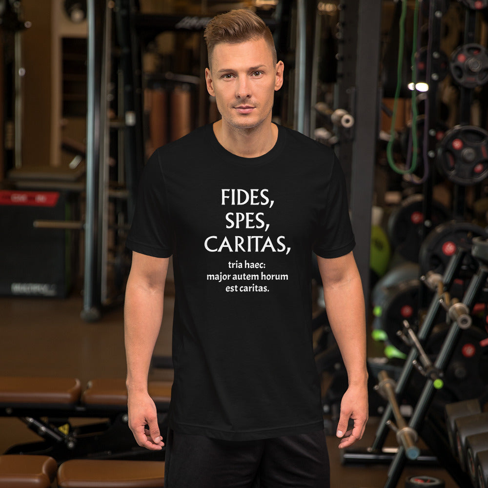 Fides Spes Caritas unisex t-shirt