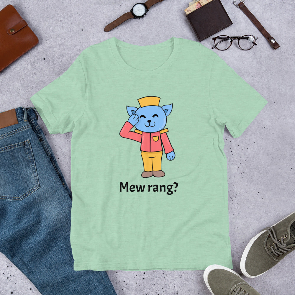 Mew rang? bellboy cat Unisex t-shirt