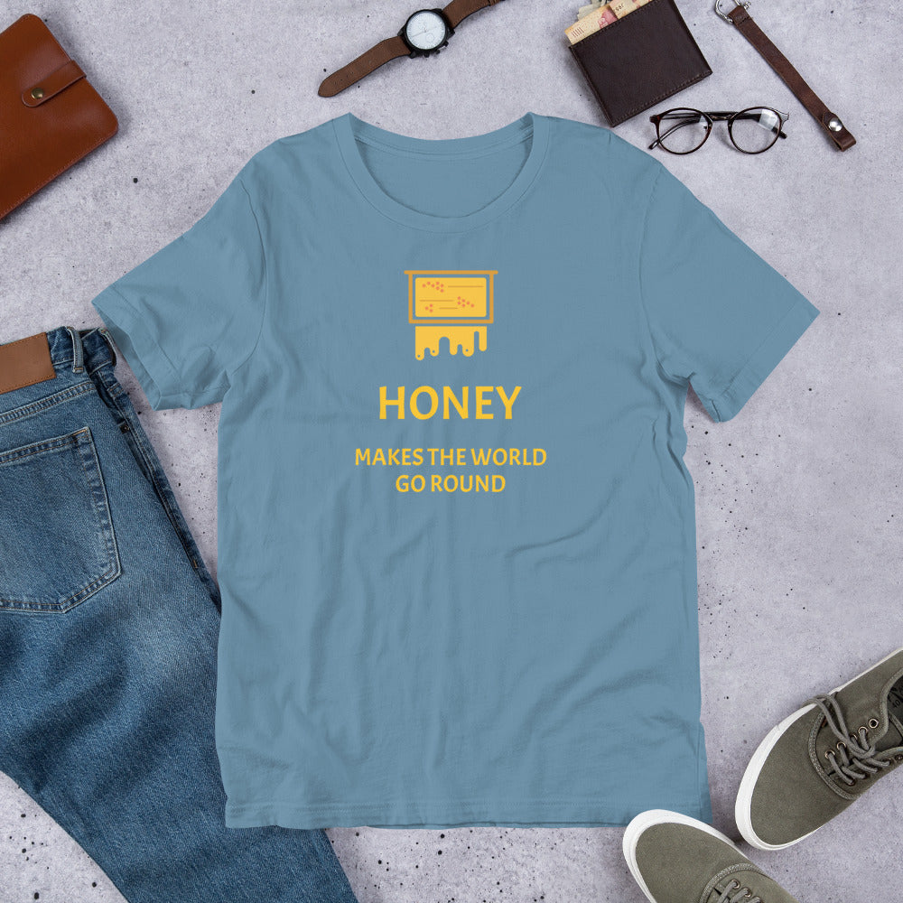 Honey makes the world go round, Unisex t-shirt