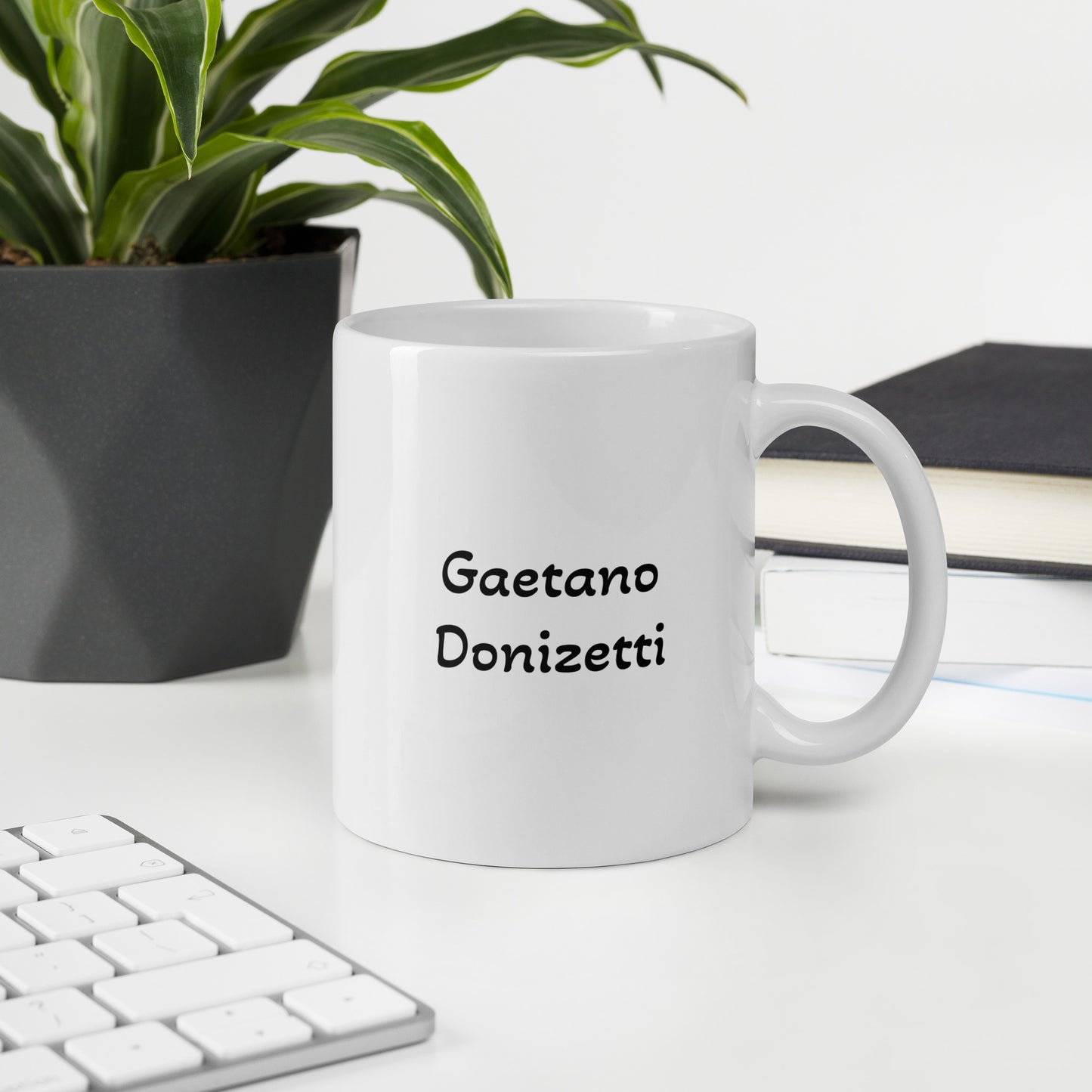 Gaetano Donizetti white glossy mug