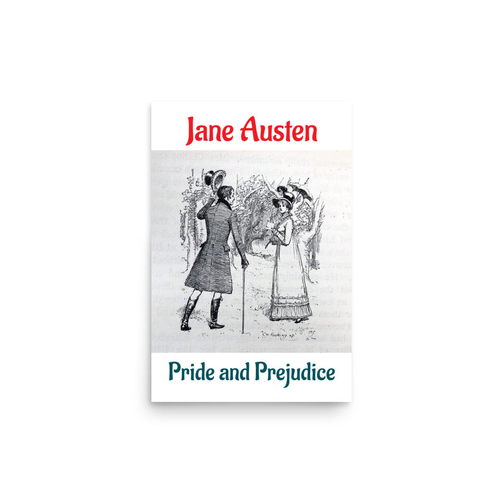 Pride and Prejudice Poster, 12 inches by 18 inches