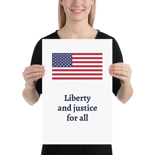 Liberty and justice for all, Poster