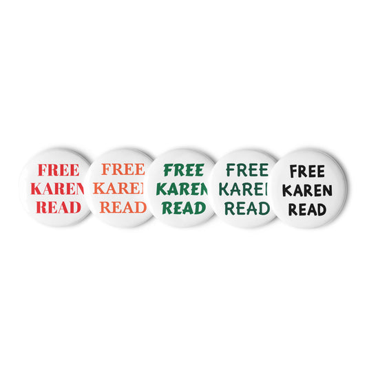 Free Karen Read set of pin buttons