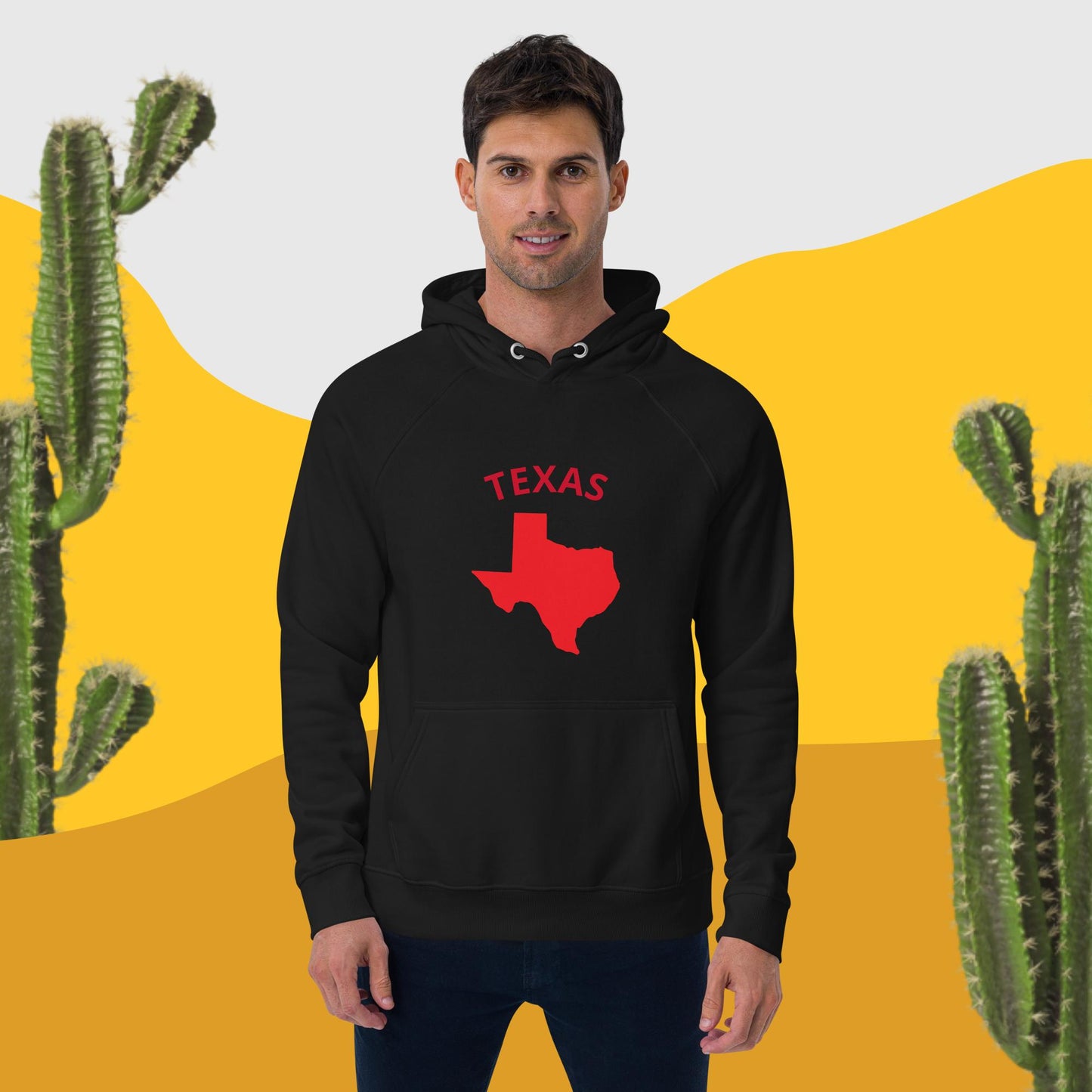 Texas eco raglan hoodie