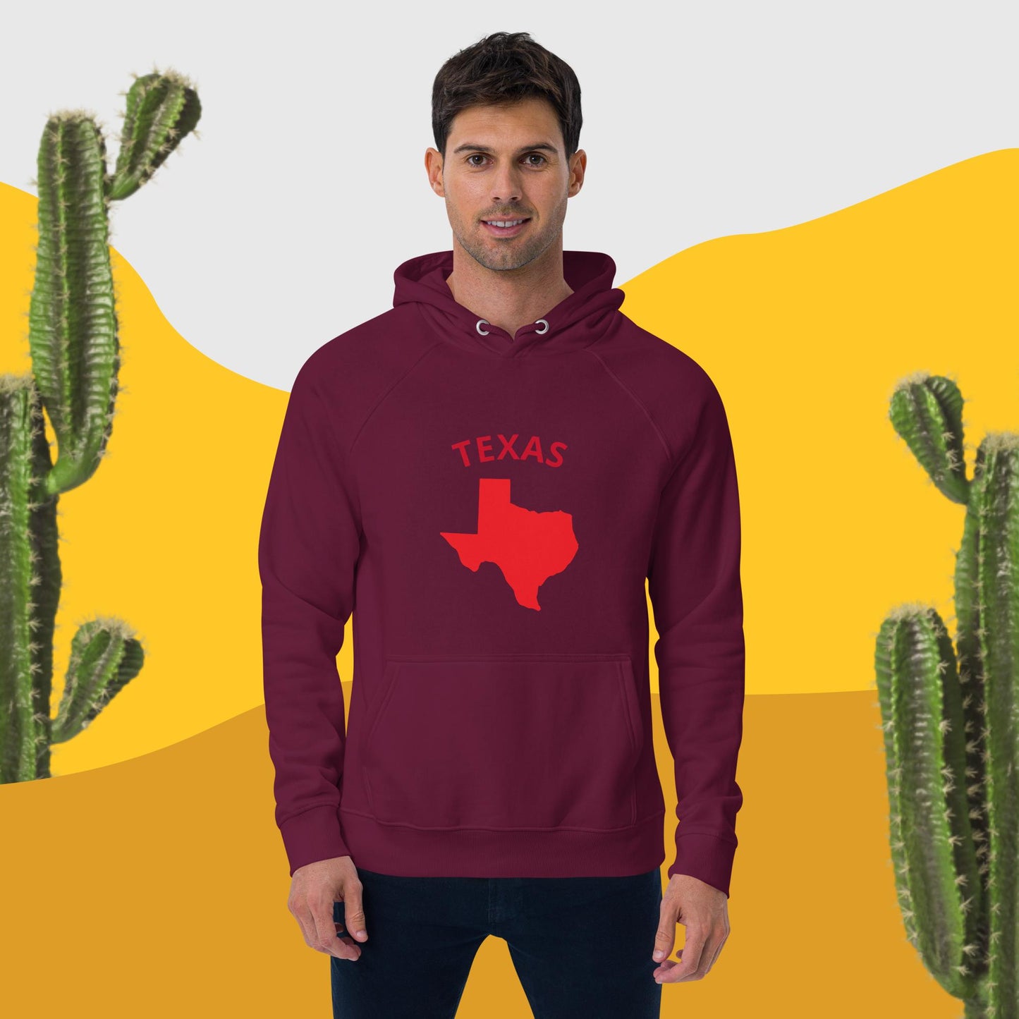 Texas eco raglan hoodie