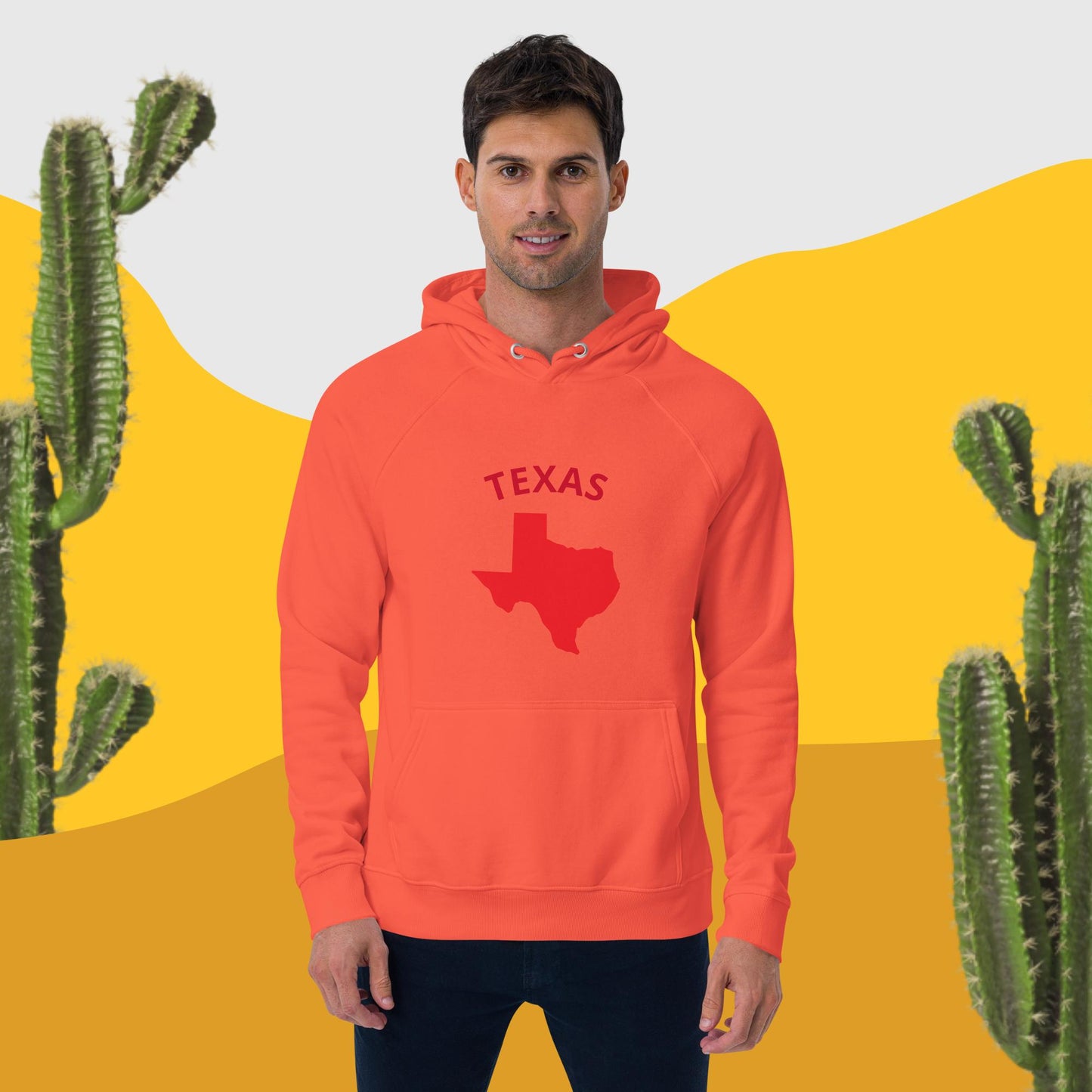 Texas eco raglan hoodie