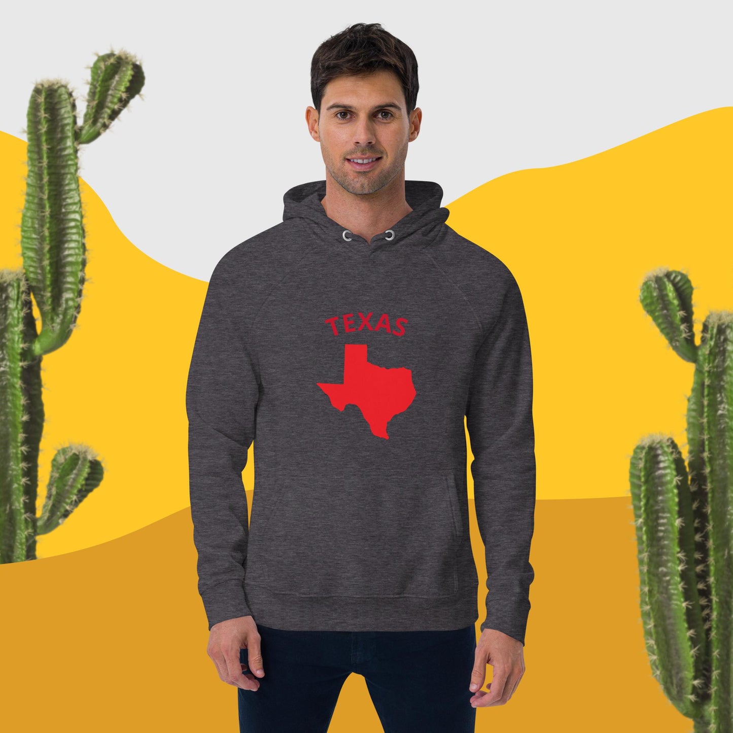 Texas eco raglan hoodie