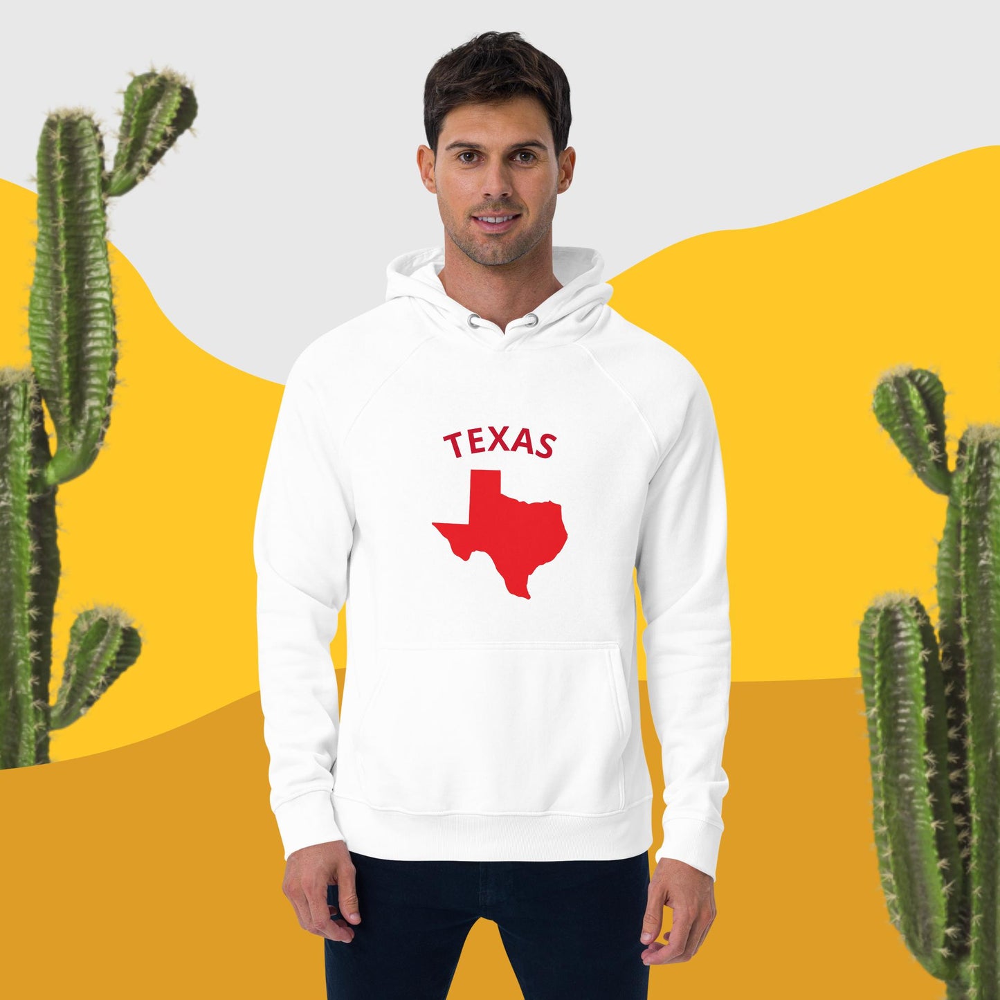 Texas eco raglan hoodie