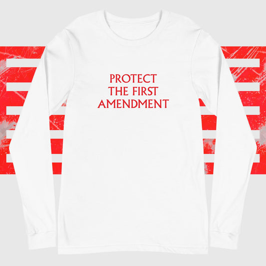 Protect the First Amendment Unisex Long-Sleeve Tee