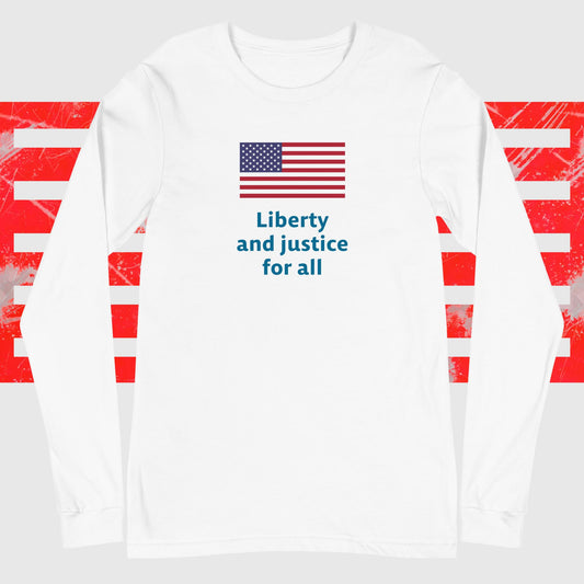 Liberty and justice Long-Sleeve Tee