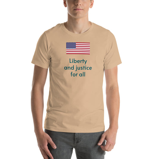 Liberty and justice for all t-shirt