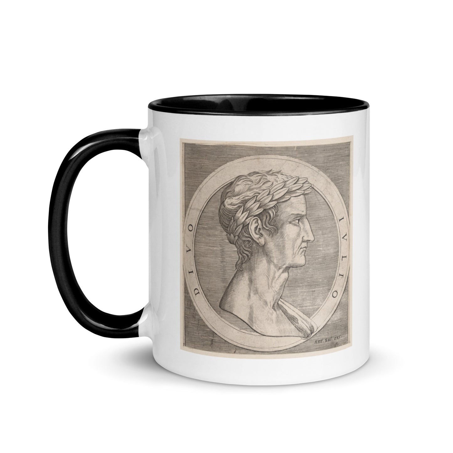 Gaius Julius Caesar mug with color inside