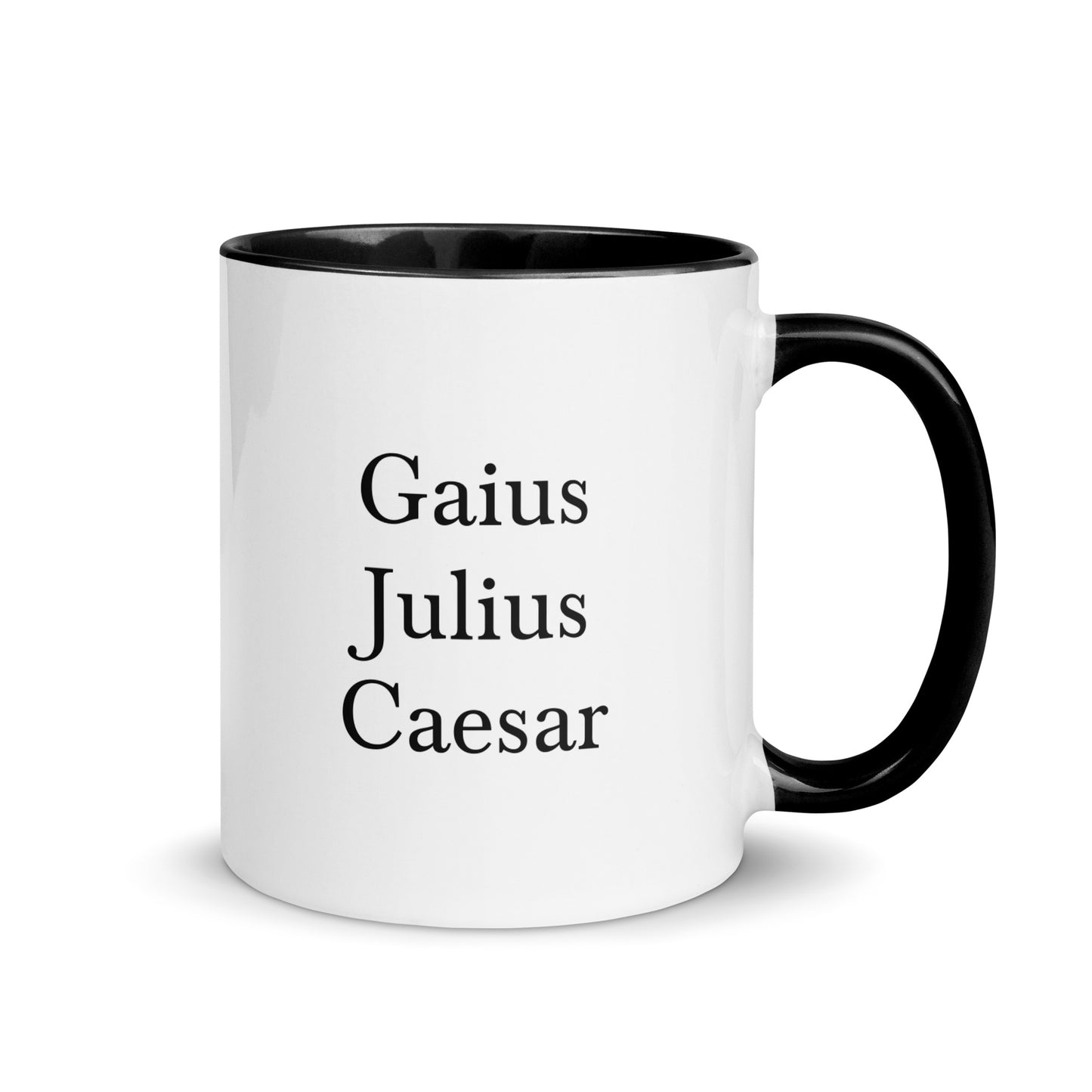 Gaius Julius Caesar mug with color inside