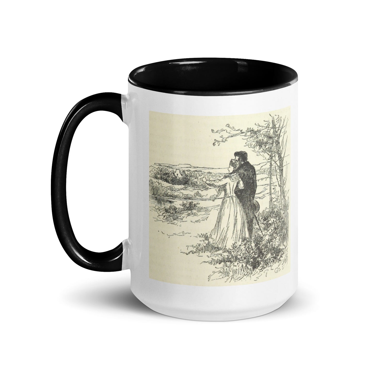 Why dwell on the past? Mug with Color Inside