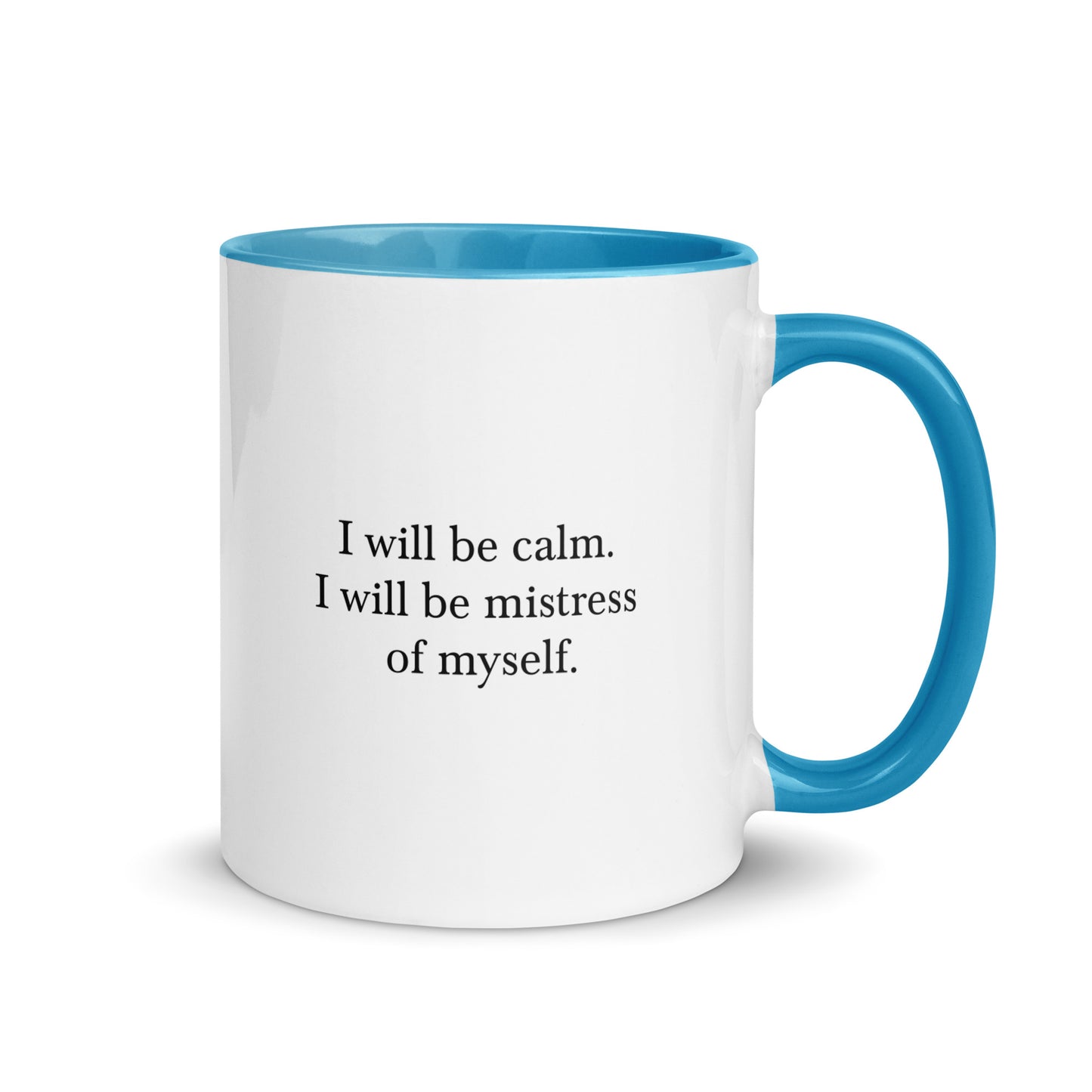 Sense and Sensibility mug with color inside