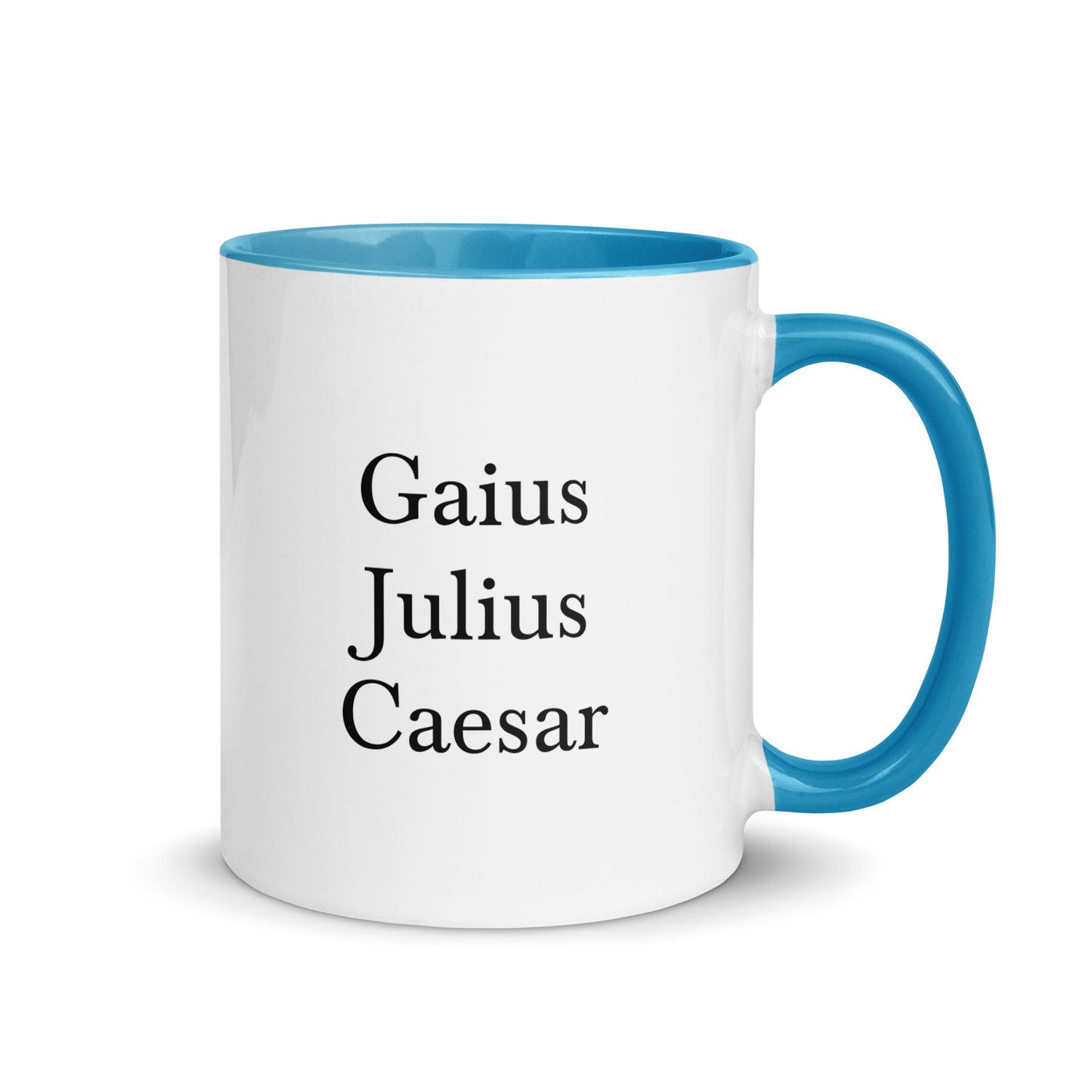 Gaius Julius Caesar mug with color inside