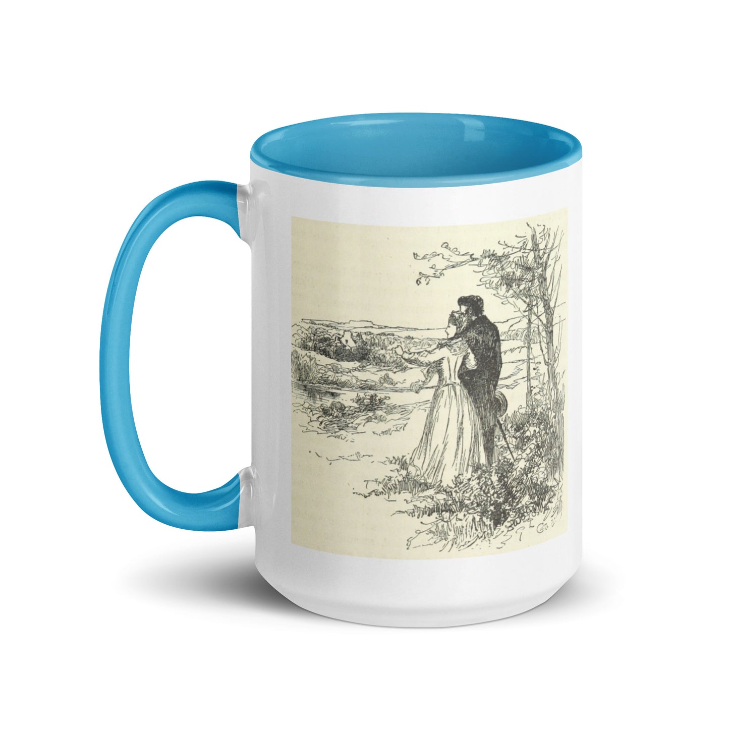Why dwell on the past? Mug with Color Inside
